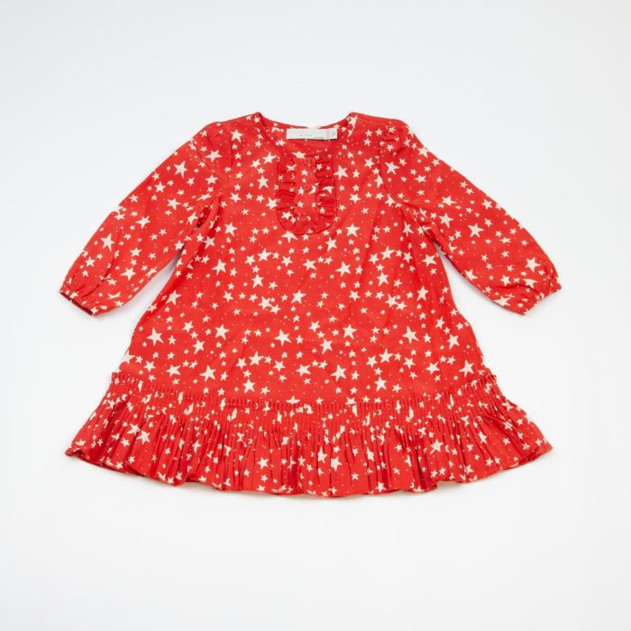 Stella McCartney Seidenkleid mit Sternchen