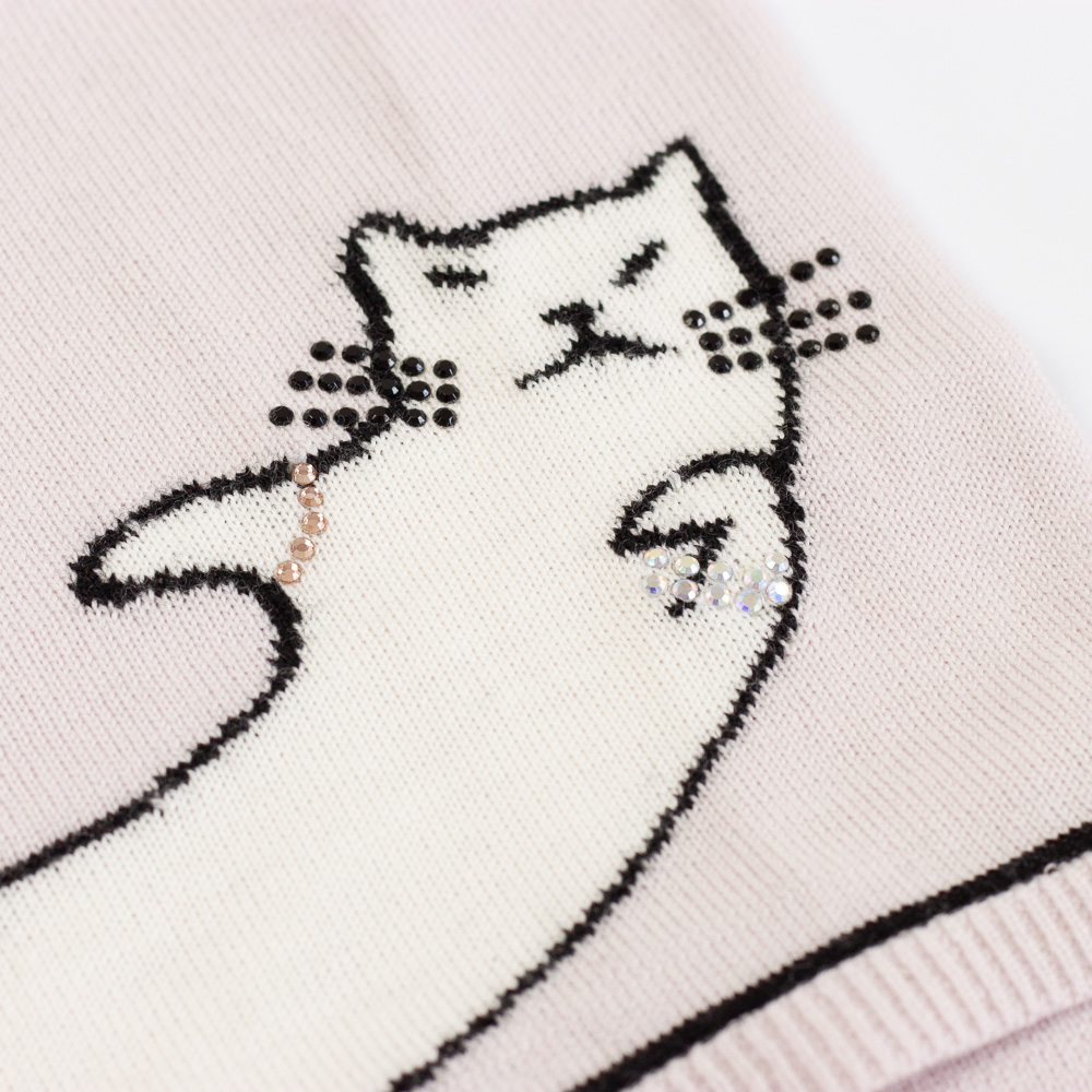 Sonia Rykiel Wollkleid mit Katze