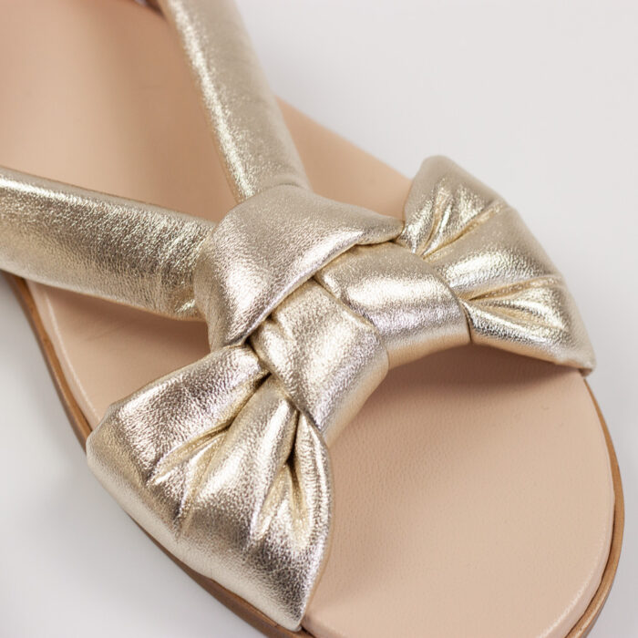 Il Gufo goldene Sandalen