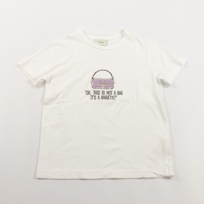 Fendi T-Shirt mit Pailletten