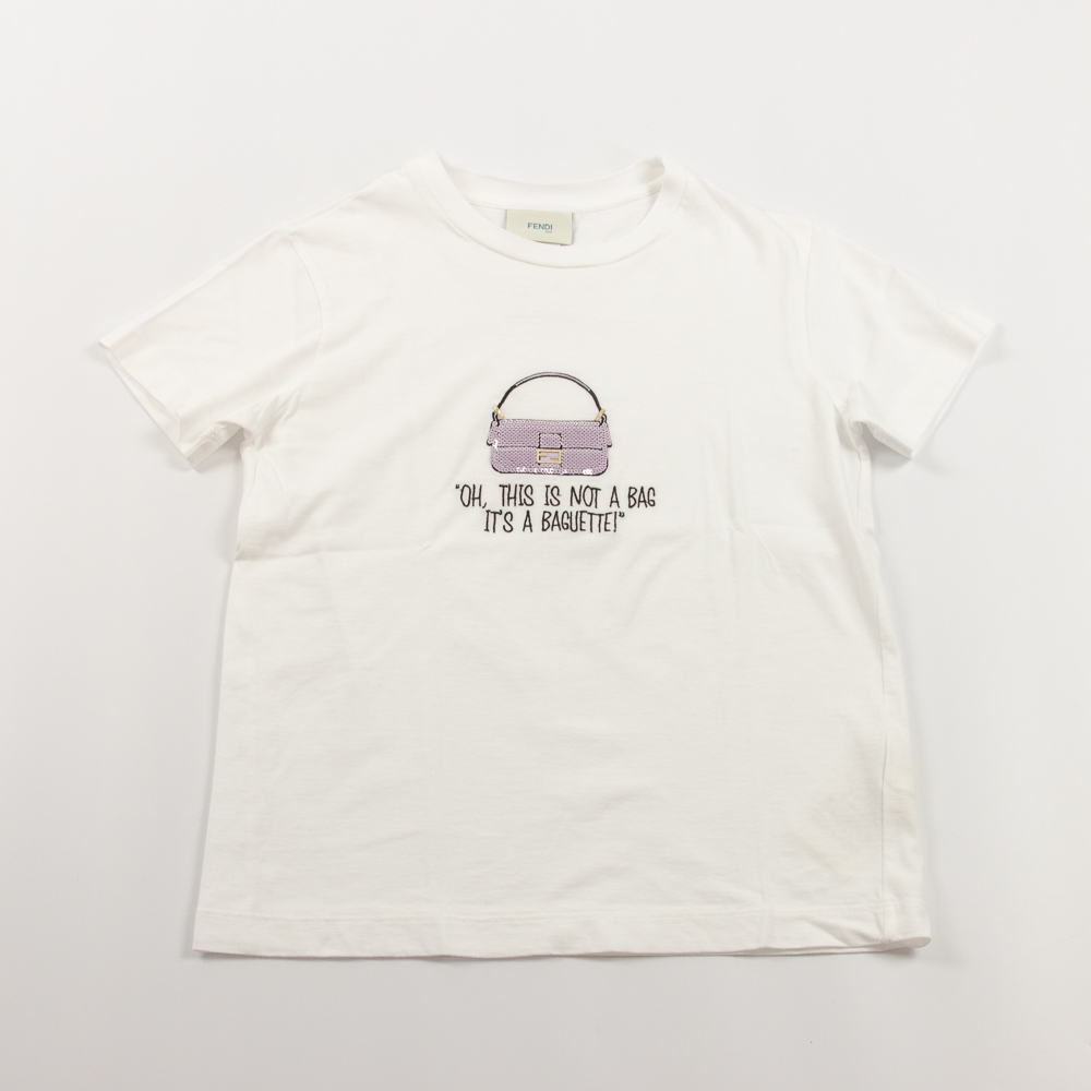 Fendi T-Shirt mit Pailletten